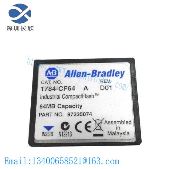 1784-cf64_logic_556x_industrial_compactflash_card.jpg Allen Bradley 1784-CF64 Logic 556x Industrial CompactFlash Card