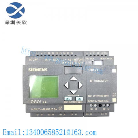SIEMENS 6ED1 052-1CC00-0BA5 Logic Module, Display