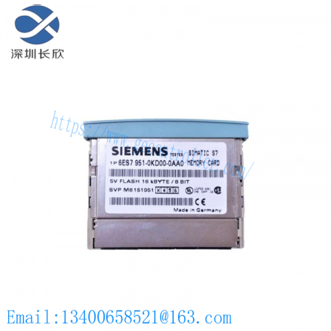 SIEMENS 6ES7951-0KD00-0AA0 S7 Memory Card - Industrial Control System Module