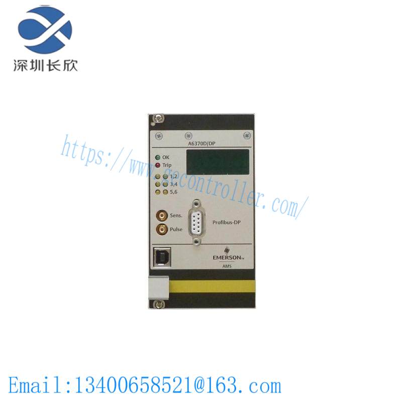 a6370d_emerson_overspeed_protection_monitor.jpg EMERSON A6370D Overspeed Protection Monitor: Advanced Monitoring Solution for Critical Systems