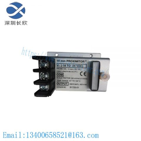 Bently Nevada 81725-02 PROXIMITOR SENSOR - Precision Control for Industrial Automation