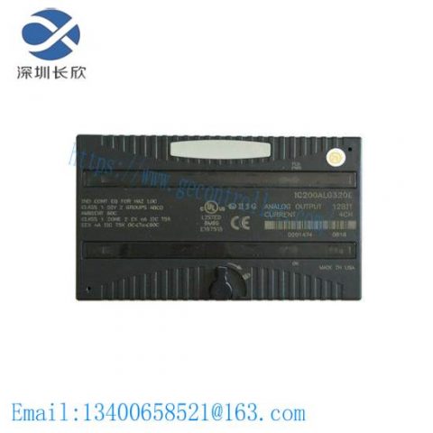 GE IC200ALG320 Analog Output Module: Precision Control for Industrial Automation