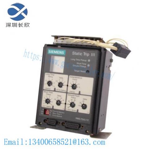 Siemens RMS-TSIG-TZ Static Trip Module, Advanced Control Solutions for Industrial Automation
