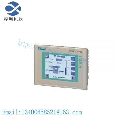 SIEMENS SIMATIC Touch Panel TP 177MICRO, 6AV6640-0CA11-0AX1, for S7-200, Blue Mode, STN Display, Configurable with WinCC Flexible