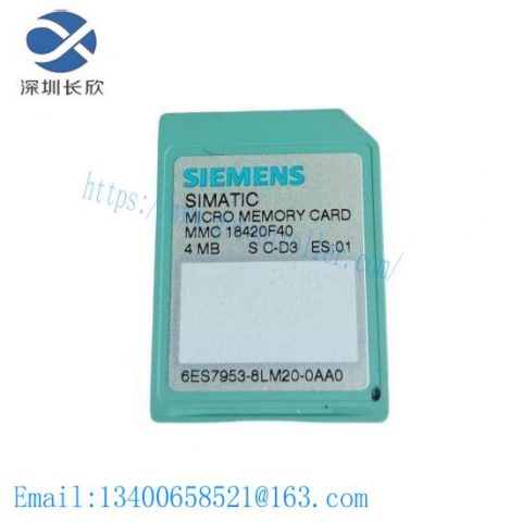 Siemens Micro Memory Card 6ES7 953-8LM20-0AA0: Industrial Control Solutions