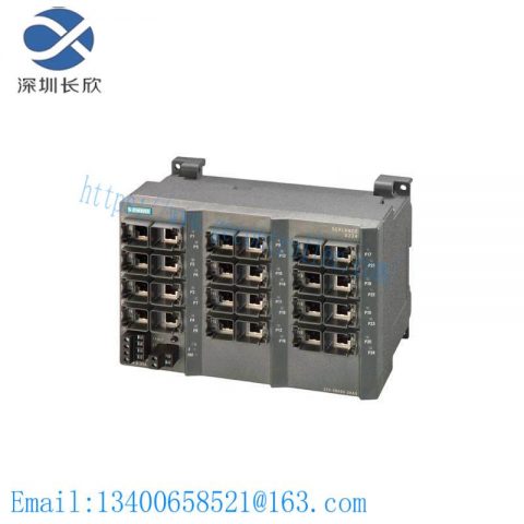 Siemens SCALANCE X224 Industrial Ethernet Switch, 24 Port, Managed, 10/100 Mbps