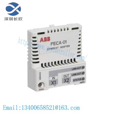 ABB FECA-01 EtherCAT Adapter: Industrial Automation Module
