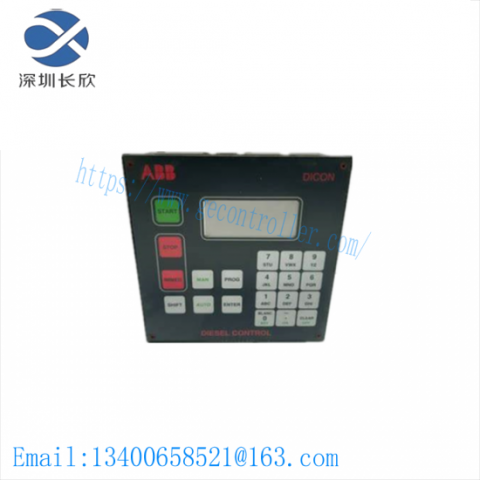 ABB CMA112 Diesel Control Display Panel, High-Tech Monitoring Solution