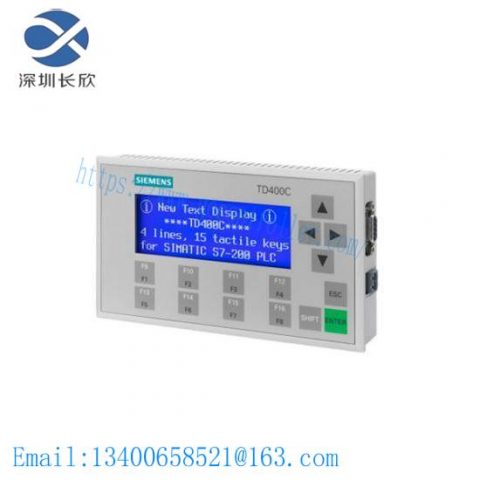 SIEMENS 6AV6 640-0AA00-0AX0 TD400C Text Display