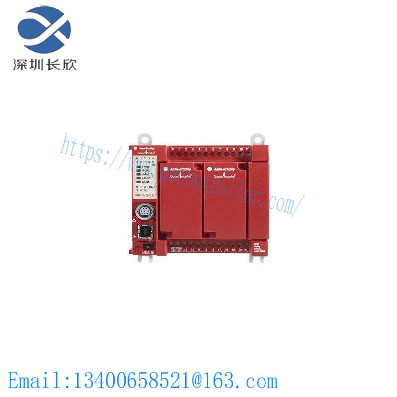 ab_440c-cr30-22bbb_safety_relay.jpg AB Safety Relay 440C-CR30-22BBB, Industrial Control Module
