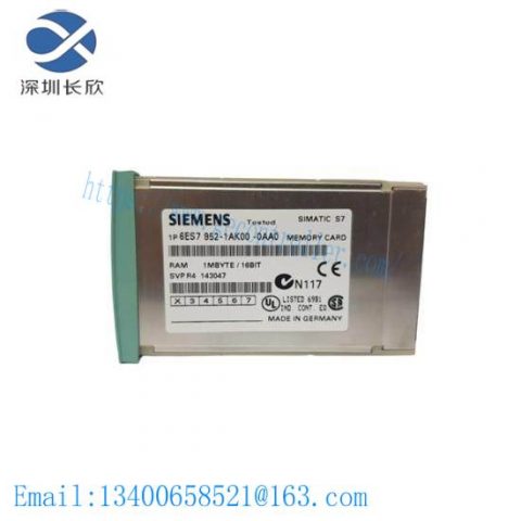 Siemens 6ES7952-1AK00-0AA0 RAM Memory Card
