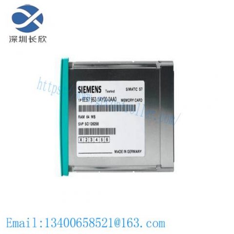 Siemens 6ES7952-0KH00-0AA0 Flash Memory Module for Industrial Control Systems